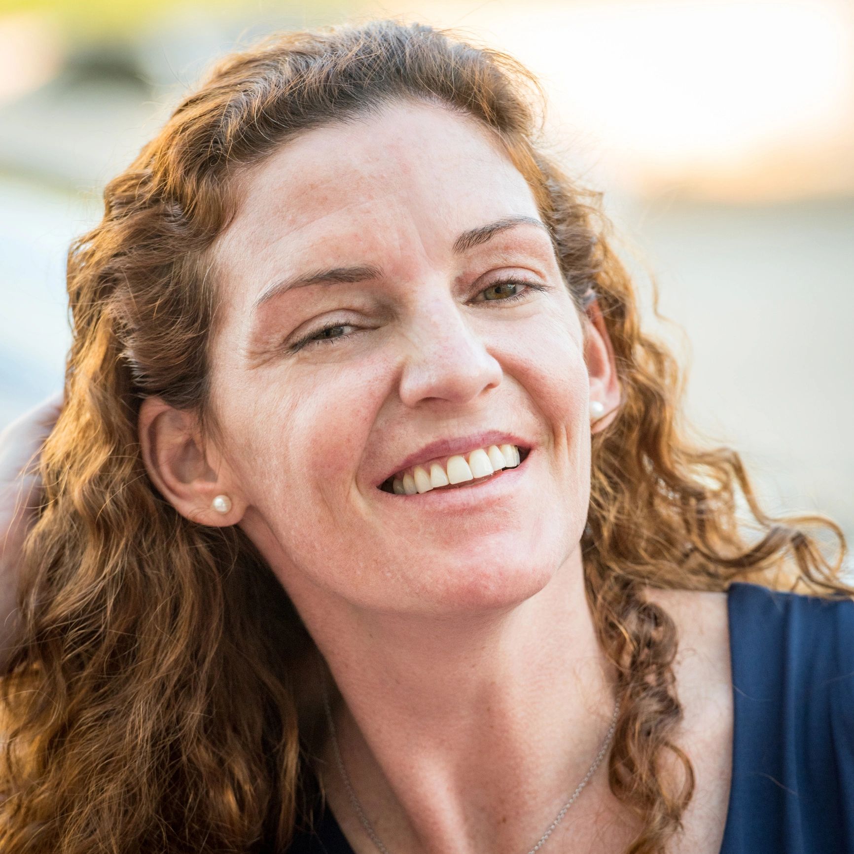 Smiling person portrait